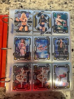 WWE/WWF Binder full of 90’s and 2000’s trading card Collection